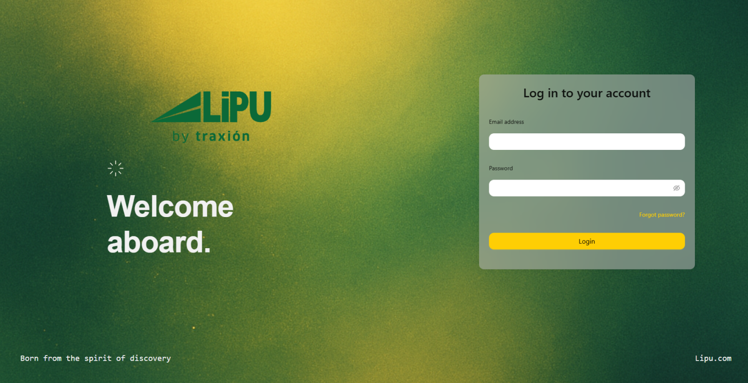 Silia — Pantalla de acceso LIPU con login centralizado y branding por marca